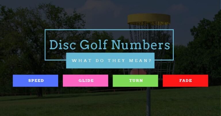 Disc golf numbers on disc